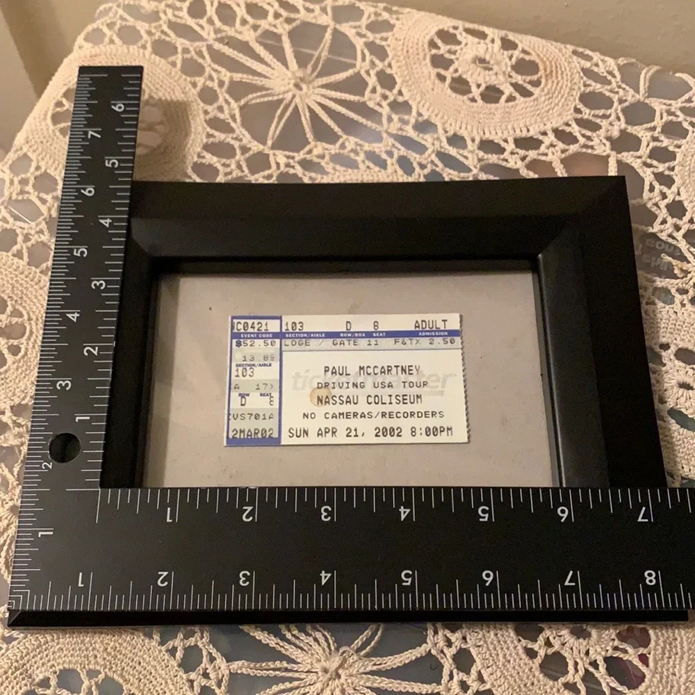 Paul Mccartney Authentic Ticket Master Ticket Nassau Coliseum